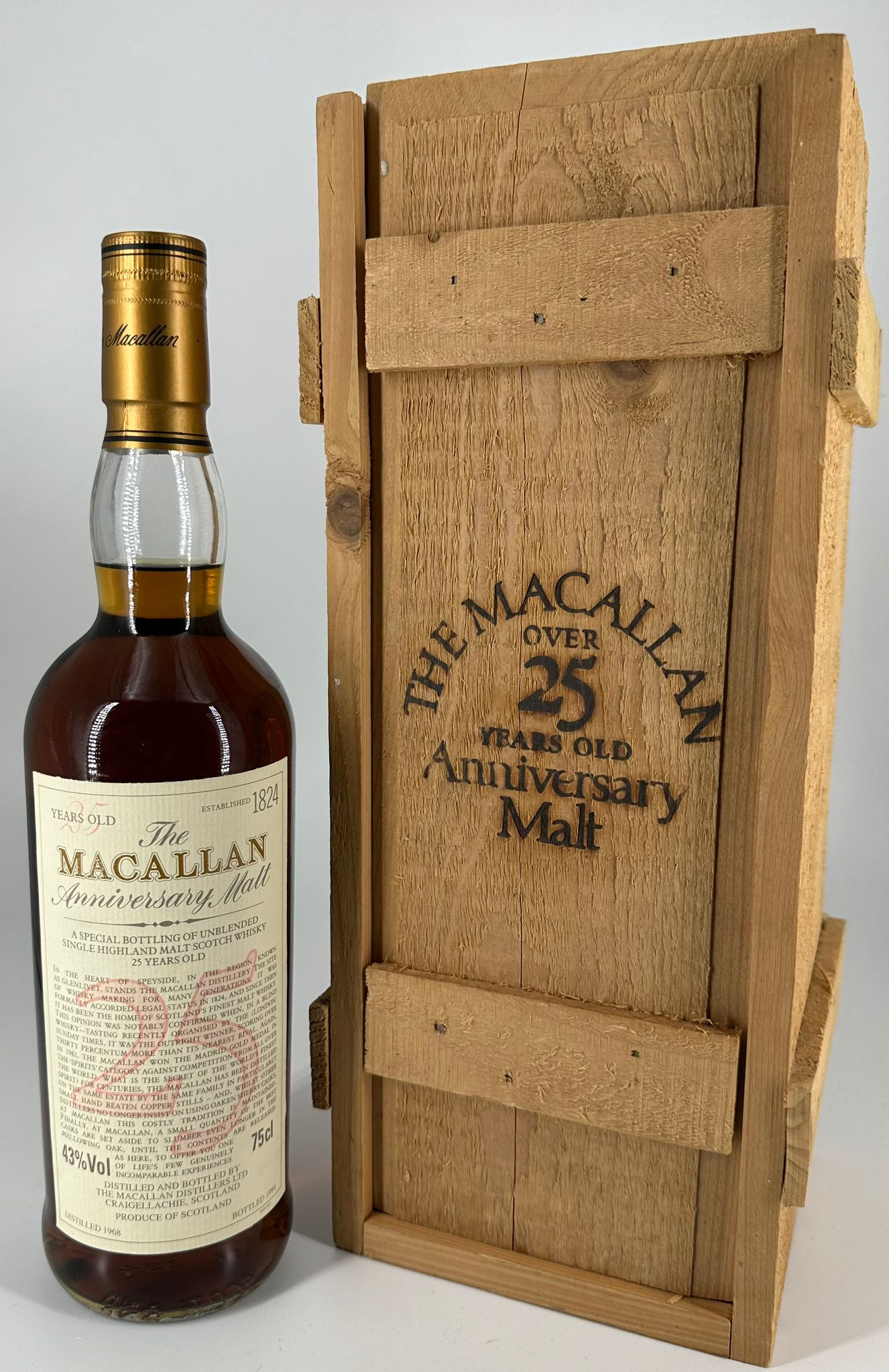 Macallan 25 years by 1968 - Anniversary Malt – WhiskyPope