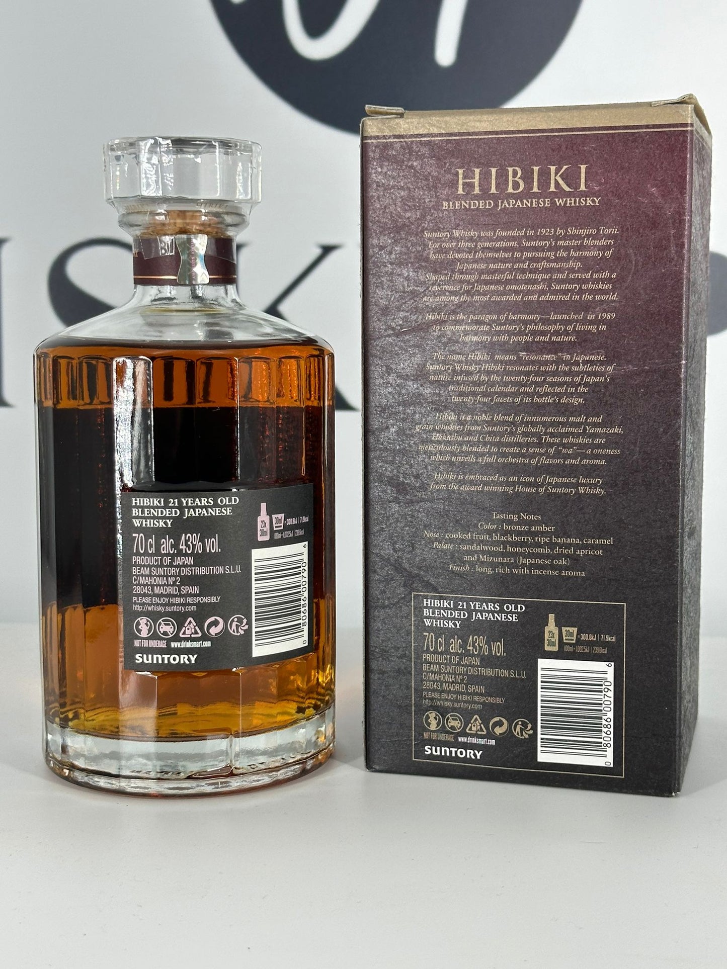 Hibiki 21 years + Box 43% 0,7l