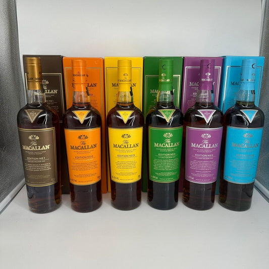 Macallan Edition Number 1-6 70cl - 6 bottles